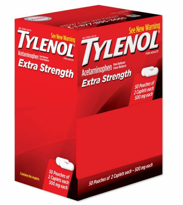 Tylenol Single Dose Box
