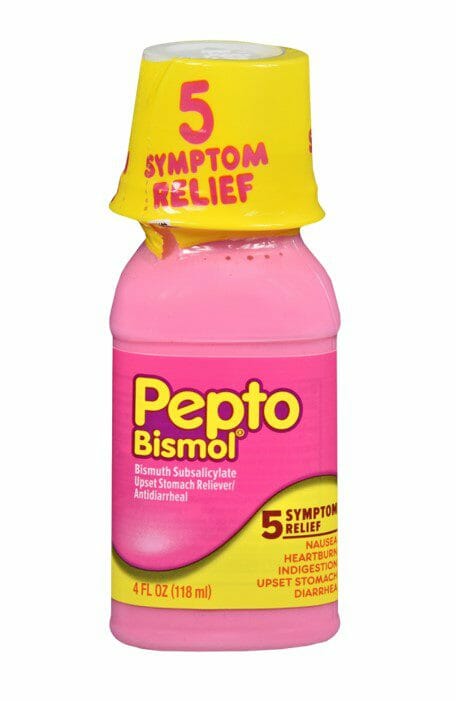 Pepto Bismol Liquid Bottle