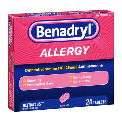 Benadryl Blister Pack