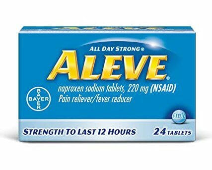 Aleve Pills Caplets Bottle