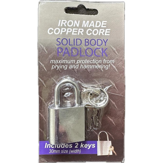 Lz Iron Made Copper Solid Body Padlock 30Mm 1CT