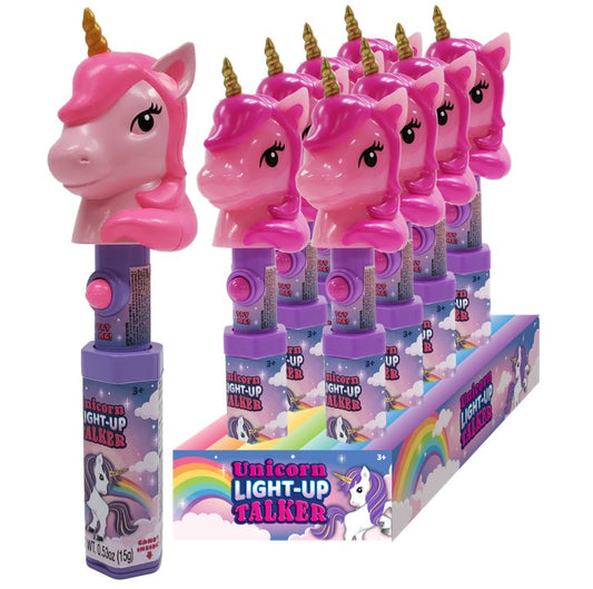 Unicorn Light-Up Talker Candy 12 CT