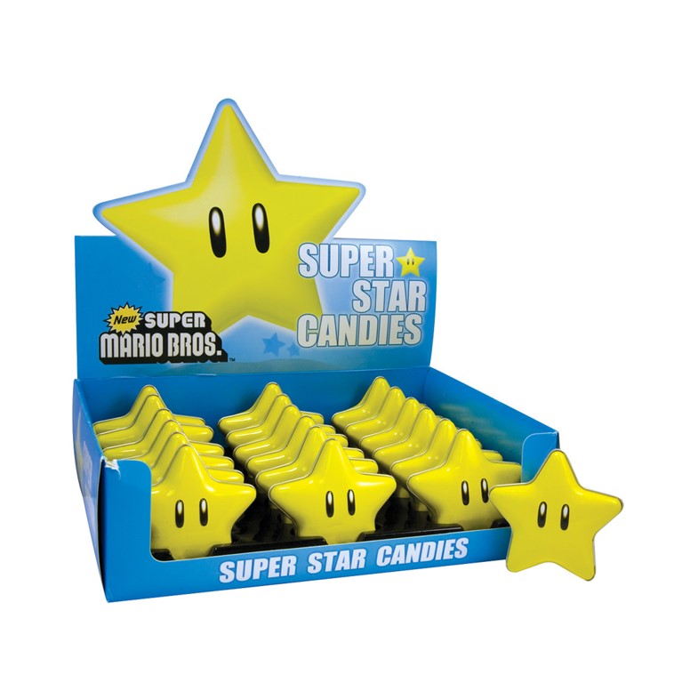 Super Mario Super Star Candies 0.6 Oz 18 CT