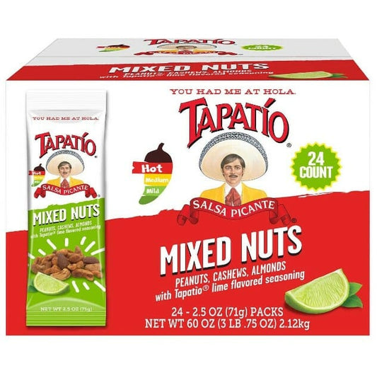 Tapatio Salsa Picante Mixed Nuts 24CT