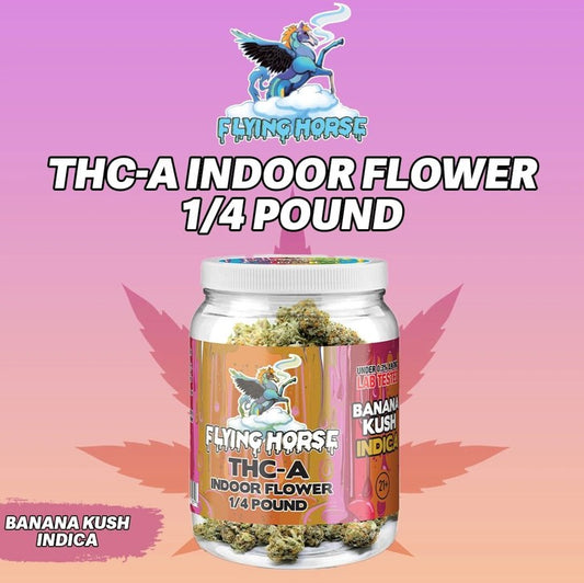 Flying Horse Indoor Flower THCA 1/4 Pound Jar