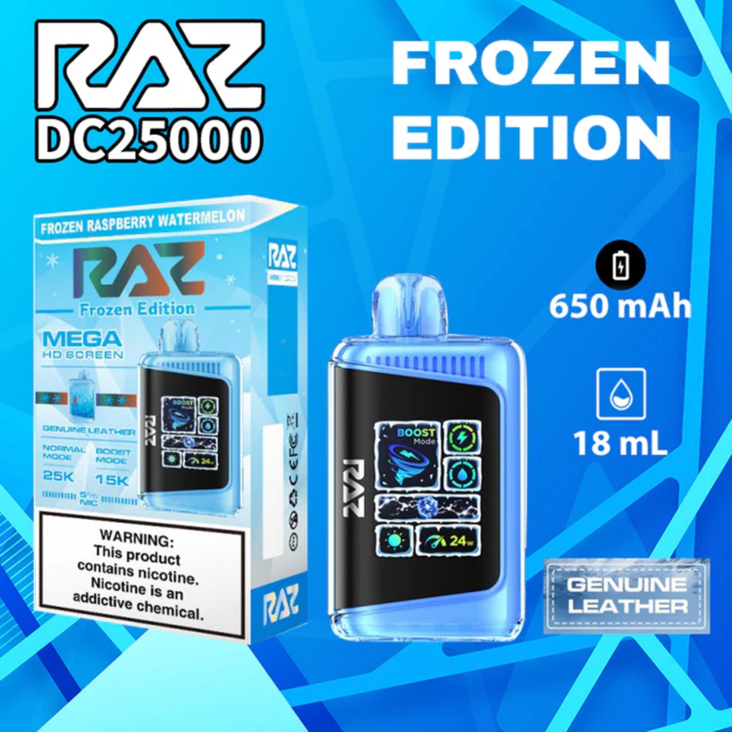 Raz DC25000 Frozen Edition Disposable 5% 16ML 5CT