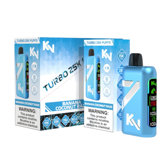 KV Turbo Disposable 25000 Puffs HD Display 18ML 5Ct