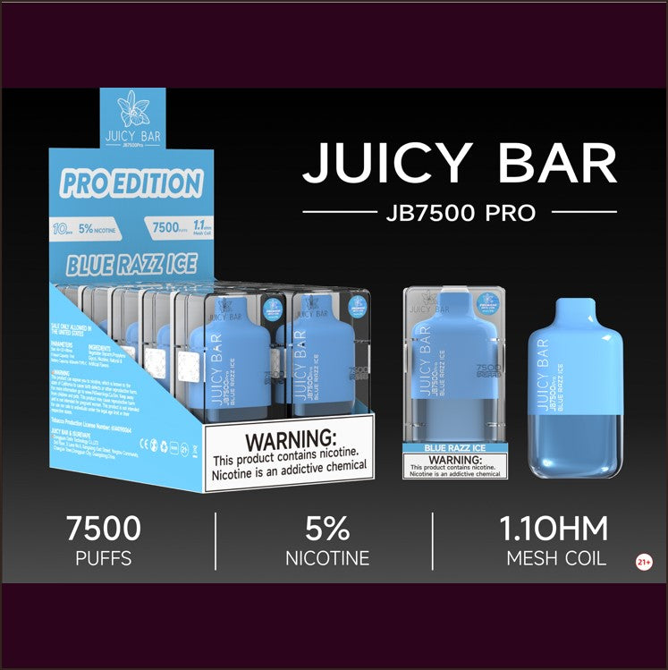 Juicy Bar 7500 Puffs JB7500 Pro 17ML 10CT