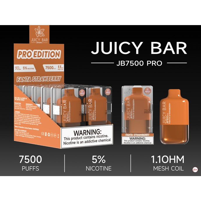 Juicy Bar 7500 Puffs JB7500 Pro 17ML 10CT