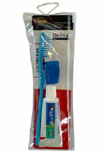 Oral Crest Travel Kit Brush & Paste 1CT