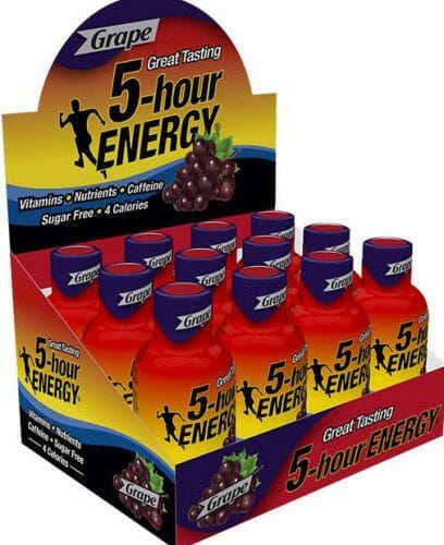 5 Hours Energy Shots 2Oz 12CT