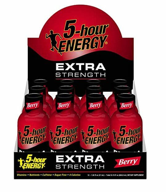 5 Hours Energy Shots 2Oz 12CT