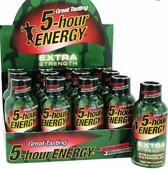 5 Hours Energy Shots 2Oz 12CT