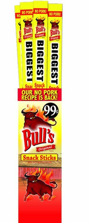 Bulls Biggest Snack Sticks 0.99C 0.9Oz 24CT