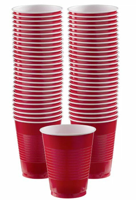 Cavalier Party Cups Red / Blue / Yellow 16 Oz 16CT