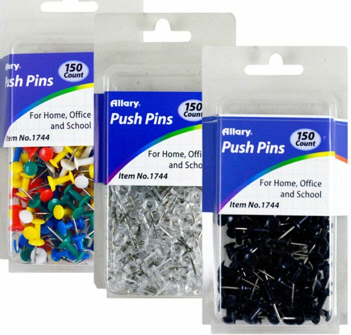 Allary Push Pins 150 Count