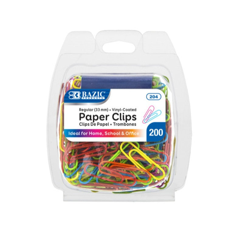 Bazic Paper Clips 33 Mm 200 CT