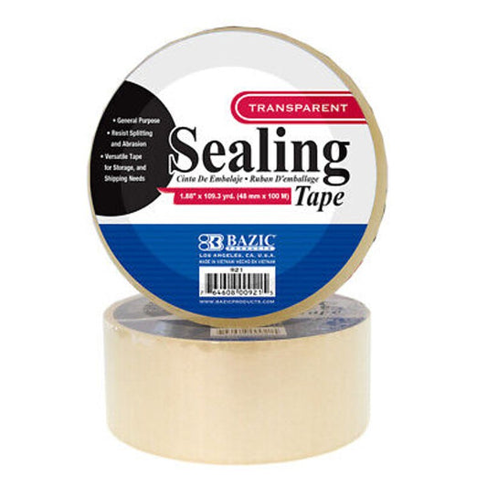 Bazic Packing Tape 2" Clear 1CT