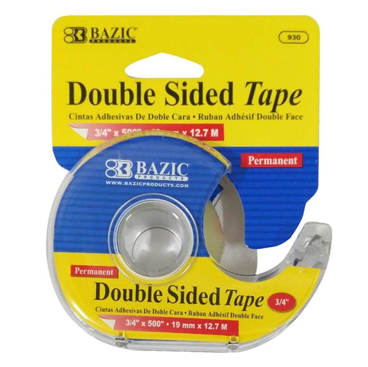 Bazic Double Sided Tape 19 Mm * 12.7 M 1 CT