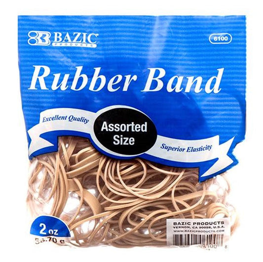 Bazic Rubber Band Assorted Size 2 Oz 1 CT