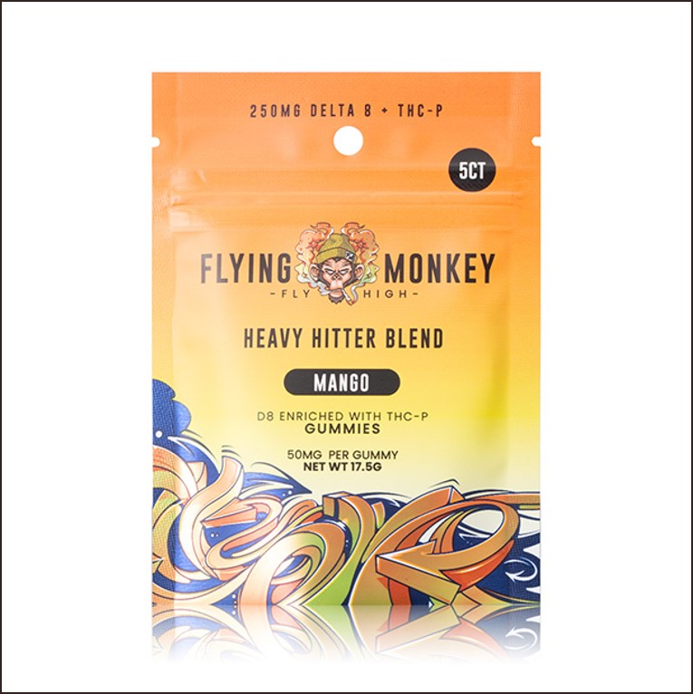 Flying Monkey Gummes Heavy Hitter Delta 8 +Thcp 50MG 5Pk 20CT
