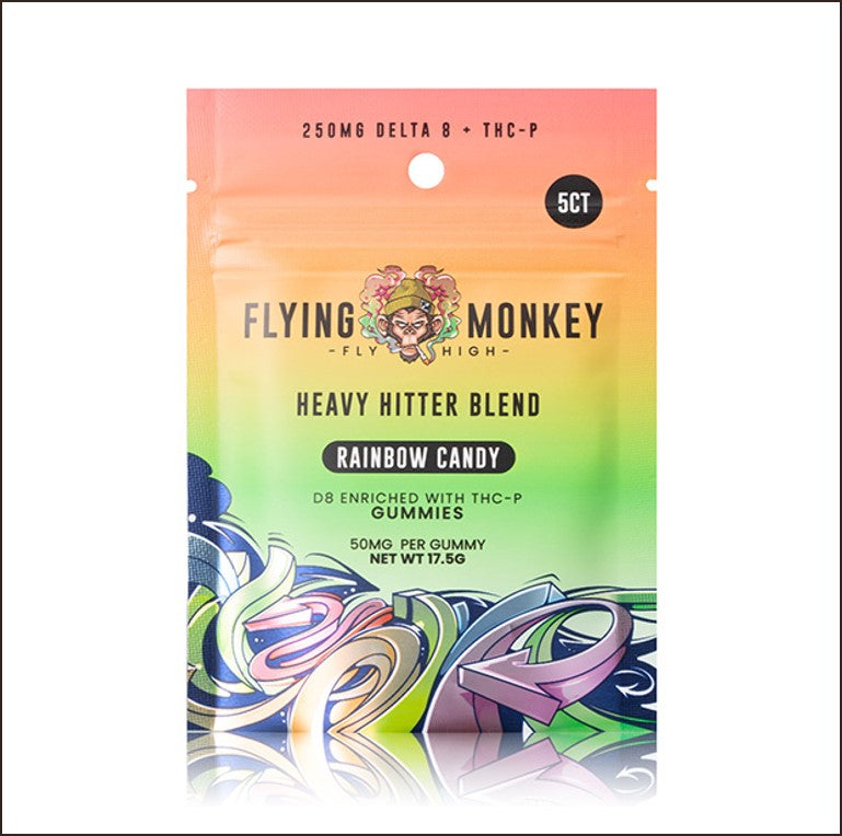 Flying Monkey Gummes Heavy Hitter Delta 8 +Thcp 50MG 5Pk 20CT