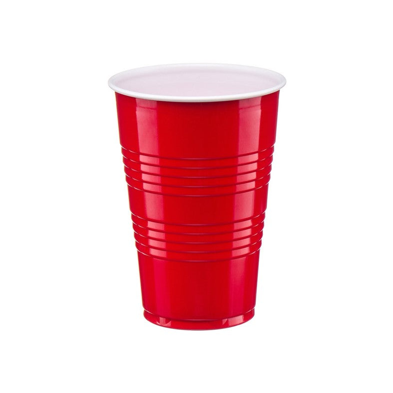 Global Party Cups Red 16 Oz 15CT