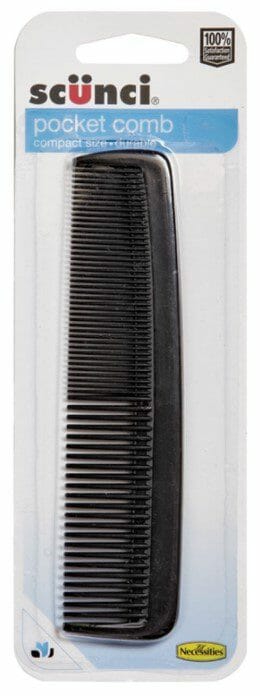 Scunci Pocket Comb Black 1CT