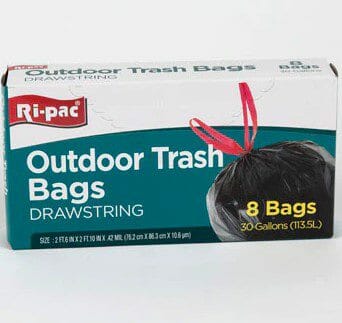 Ri Pac Trash Bags 30 Gal 8 CT