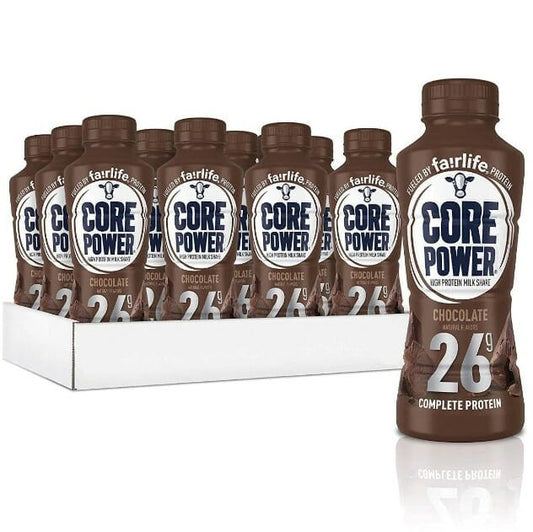 Core Power High Protein Milk Shake Chocolate 26G 14 Oz 12 CT