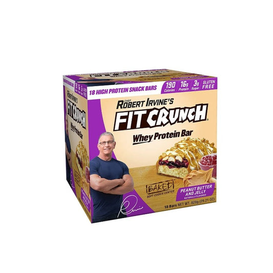 Fit Crunch High Protein Bar Peanut Butter And Jelly 18CT
