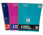 1 SubjeCT Notebook College Rule Letter Size 70 Sheets 1CT