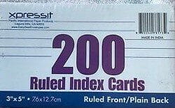 Xpressit Ruled Index Cards 3 X 5 Inch 200CT
