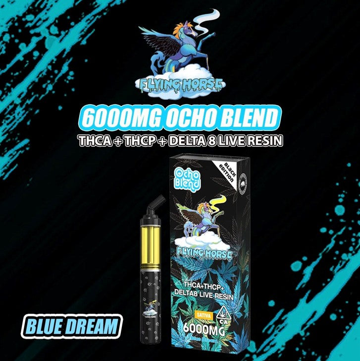 Flying Horse Disposable Ocho Blend Black Edition THCA 6000MG 5CT
