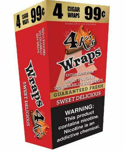 4 Kings Wraps 4/99C 4Pk 30CT