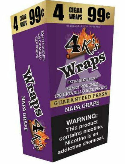 4 Kings Wraps 4/99C 4Pk 30CT