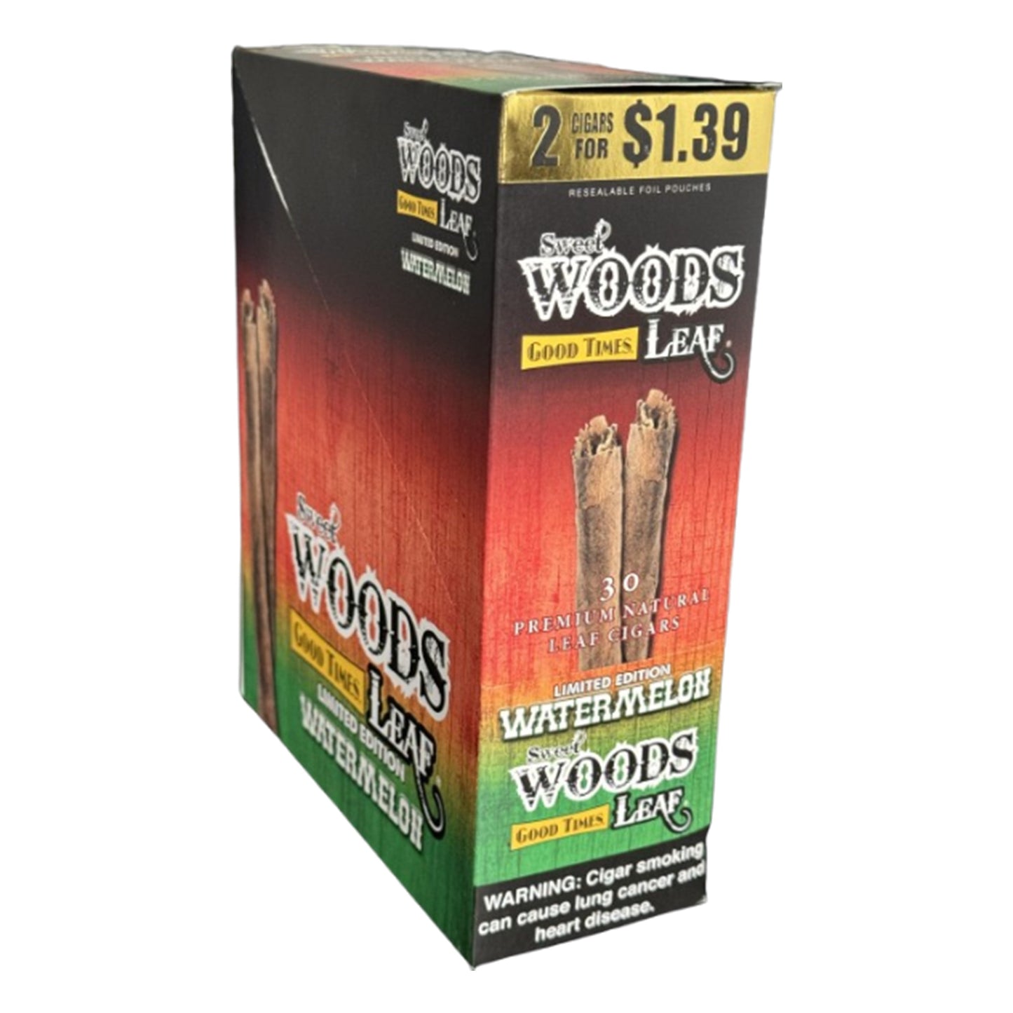 Good Times Leaf Cigars Sweet Woods 2/$1.39 2PK 15CT