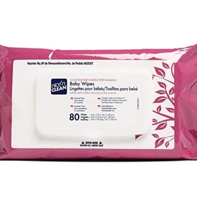 NICE N CLEAN BABY WIPES SCENTED 80 CT