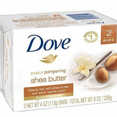 DOVE SHEA BUTTER & WARM VANILLA SOAP BAR 4 OZ 2CT