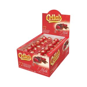 CELLAS CHERRIES MILK 36 OZ 72 CT