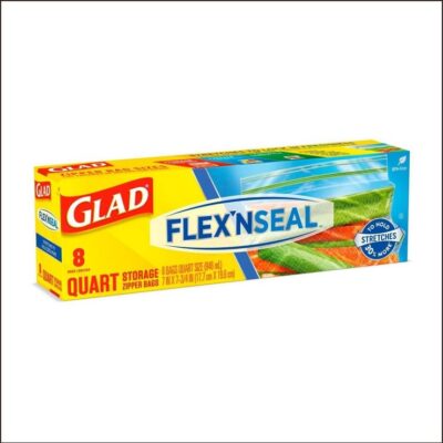 GLAD QUART STORAGE ZIPPER BAG 8 CT