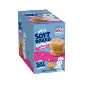 PILLSBURY MINI SOFT BAKED COOKIES FUNFETTI 3OZ 6CT