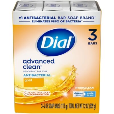 Dial Advanced Clean Soap Bar 4OZ 3CT