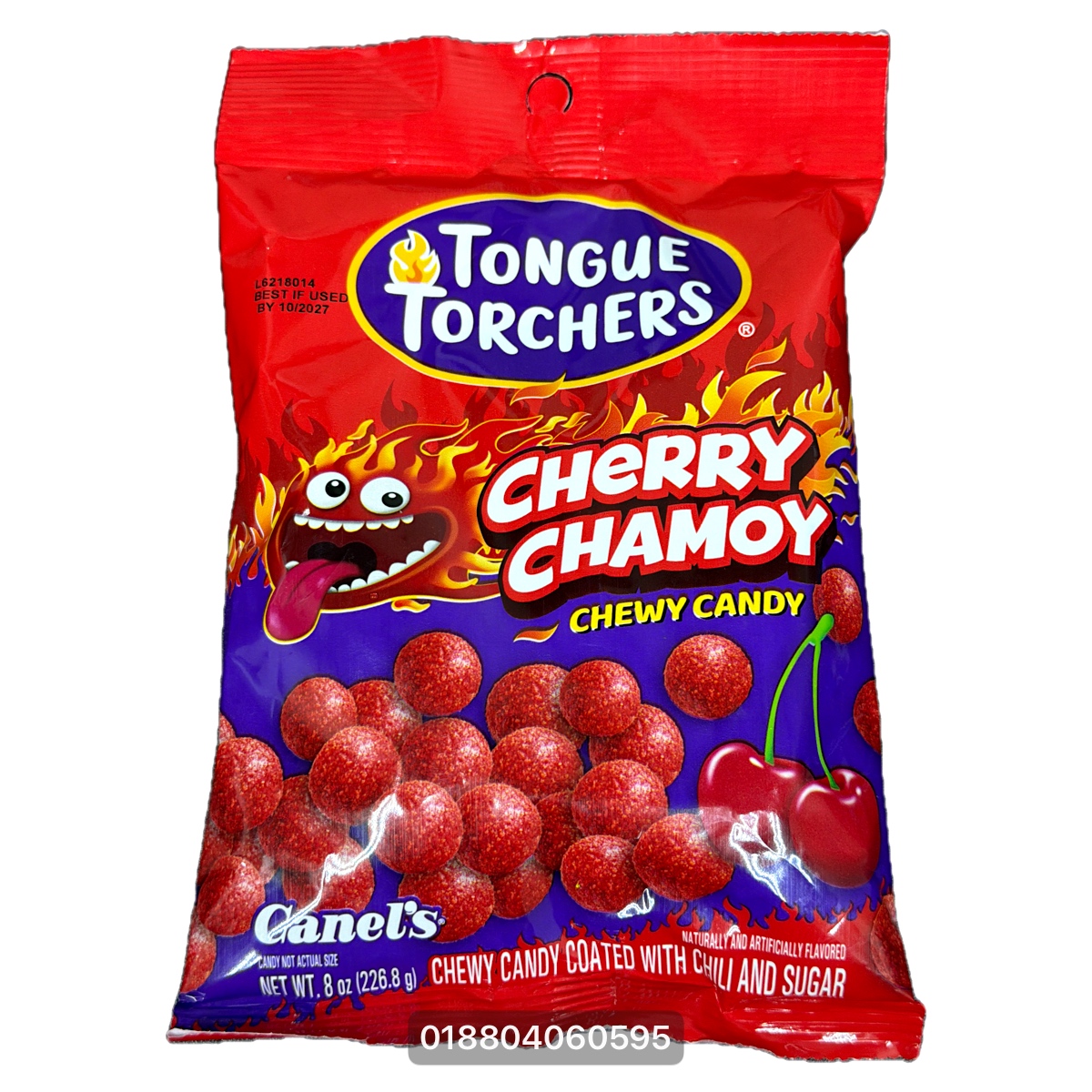 Tongue Torchers Cherry Chamoy Chewy Candy 8OZ 1CT