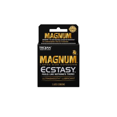 TROJAN CONDOM 3PK 6CT (MAGNUM ECSTACY)