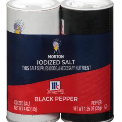 MORTON IODIZED SALT & PEPPER 5.25 OZ