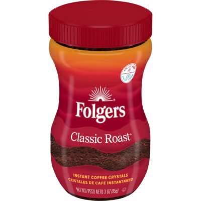 Folgers Classic Roast Instant Coffee 3OZ