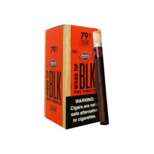SWISHER SWEET BLK 79c CHERRY WOOD TIP CIGARS 25CT