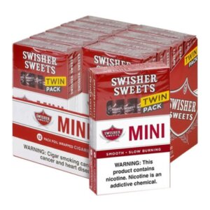 SWISHER SWEET MINI TWIN PACK 12PK 10CT REGULAR