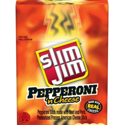 SLIM JIM MEAT SNACKS 1.5OZ 18CT